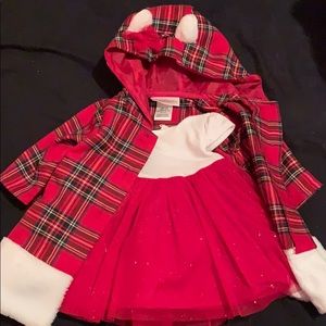Baby girl dress with coat